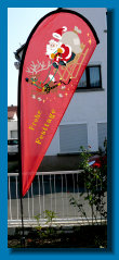 Beachflagge - Weihnachten
